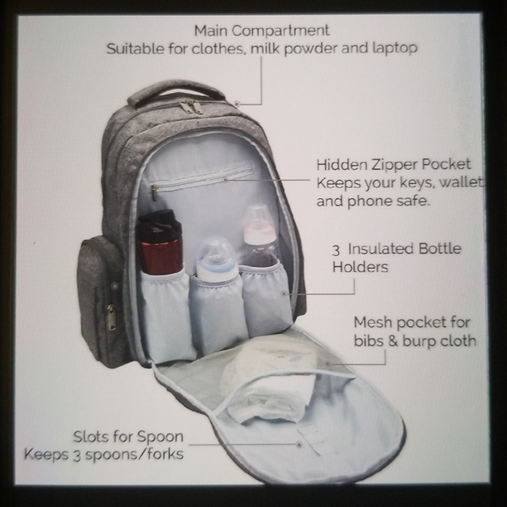 diaper backpack - Picture 2 of 7